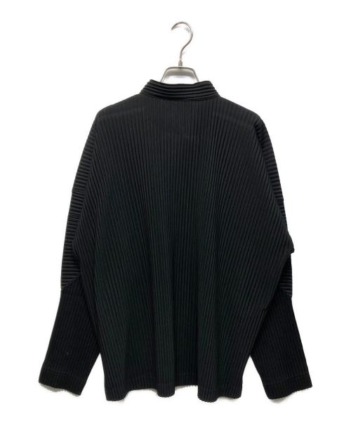 HOMME PLISSE ISSEY MIYAKE（オム プリッセ イッセイ ミヤケ）HOMME PLISSE ISSEY MIYAKE (オム プリッセ イッセイ ミヤケ) プリーツシャツ ブラック サイズ:3の古着・服飾アイテム