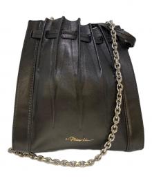 3.1 phillip lim（スリーワンフィリップリム）の古着「Mini Pleated Florence Bag」｜ブラック
