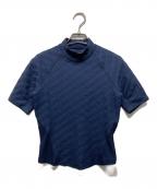 FENDIフェンディ）の古着「ジャガードズッカ柄Tシャツ」｜ブルー