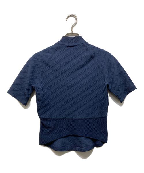 FENDI（フェンディ）FENDI (フェンディ) ジャガードズッカ柄Tシャツ ブルー サイズ:Sの古着・服飾アイテム