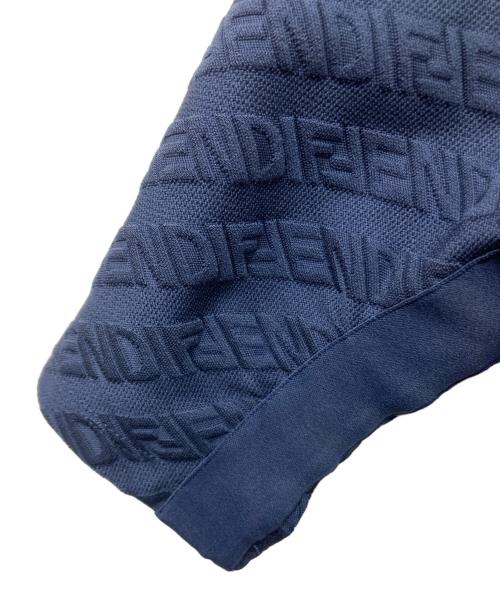 FENDI（フェンディ）FENDI (フェンディ) ジャガードズッカ柄Tシャツ ブルー サイズ:Sの古着・服飾アイテム