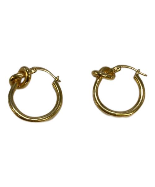 CELINE（セリーヌ）CELINE (セリーヌ) ノットスモールフープピアス ゴールドの古着・服飾アイテム