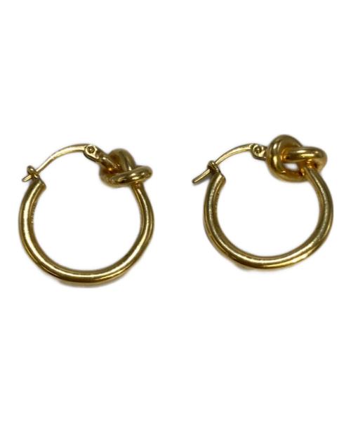 CELINE（セリーヌ）CELINE (セリーヌ) ノットスモールフープピアス ゴールドの古着・服飾アイテム