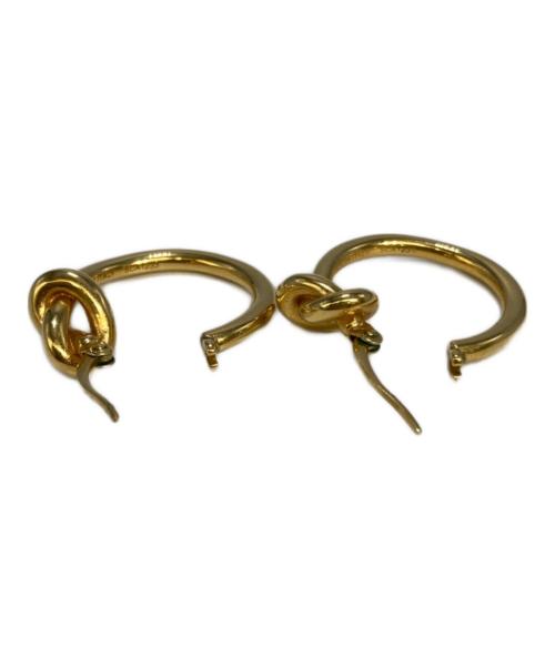 CELINE（セリーヌ）CELINE (セリーヌ) ノットスモールフープピアス ゴールドの古着・服飾アイテム