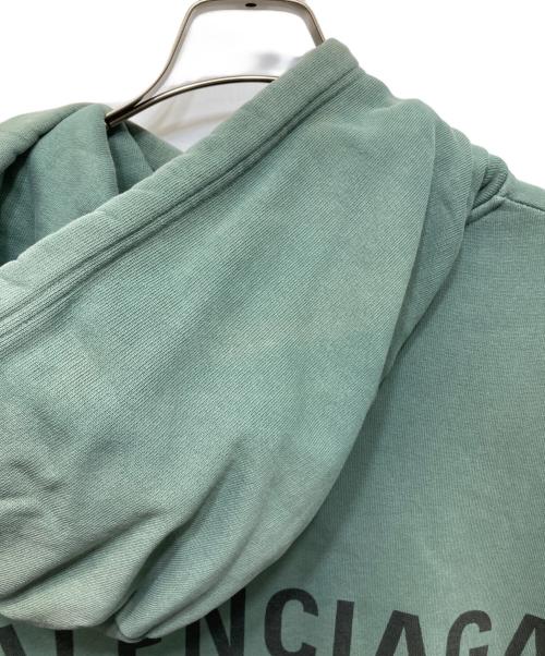 BALENCIAGA（バレンシアガ）BALENCIAGA (バレンシアガ) Back Logo Hoodie グリーン サイズ:Lの古着・服飾アイテム