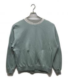 Acne studios（アクネ ストゥディオズ）の古着「ロゴクルーネックスウェット」｜ブルー