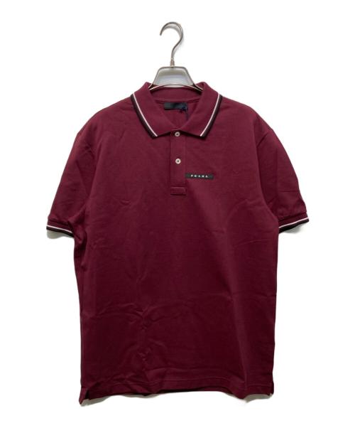 PRADA（プラダ）PRADA (プラダ) 半袖ポロシャツ レッド サイズ:XLの古着・服飾アイテム