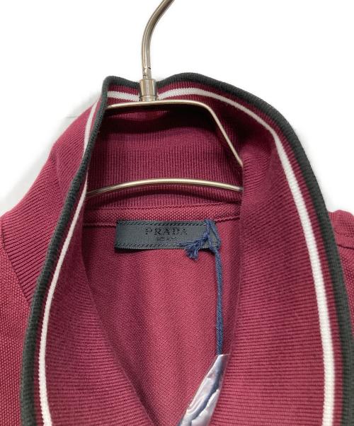 PRADA（プラダ）PRADA (プラダ) 半袖ポロシャツ レッド サイズ:XLの古着・服飾アイテム