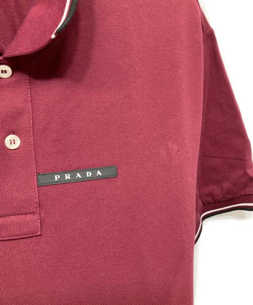 PRADA（プラダ）PRADA (プラダ) 半袖ポロシャツ レッド サイズ:XLの古着・服飾アイテム
