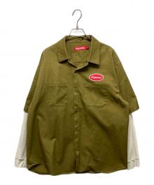 SUPREME（シュプリーム）の古着「Thermal Sleeve Work Shirt」｜カーキ