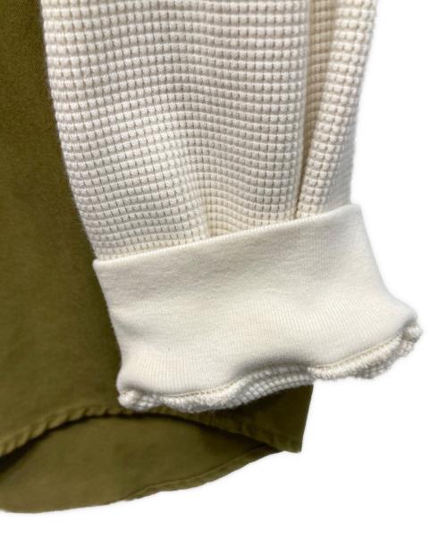 SUPREME（シュプリーム）Supreme (シュプリーム) Thermal Sleeve Work Shirt カーキ サイズ:Ⅼの古着・服飾アイテム