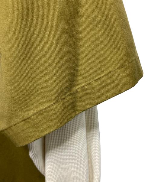 SUPREME（シュプリーム）Supreme (シュプリーム) Thermal Sleeve Work Shirt カーキ サイズ:Ⅼの古着・服飾アイテム