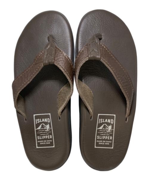 ISLAND SLIPPER（アイランドスリッパ）ISLAND SLIPPER (アイランドスリッパ) サンダル ブラウン サイズ:9の古着・服飾アイテム
