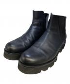 PADRONEパドローネ）の古着「サイドゴアブーツ」｜ブラック