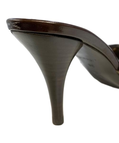 LOUIS VUITTON（ルイ ヴィトン）LOUIS VUITTON (ルイ ヴィトン) モノグラム ヒールサンダル ブラウン サイズ:38の古着・服飾アイテム