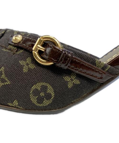 LOUIS VUITTON（ルイ ヴィトン）LOUIS VUITTON (ルイ ヴィトン) モノグラム ヒールサンダル ブラウン サイズ:38の古着・服飾アイテム
