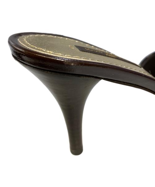 LOUIS VUITTON（ルイ ヴィトン）LOUIS VUITTON (ルイ ヴィトン) モノグラム ヒールサンダル ブラウン サイズ:38の古着・服飾アイテム