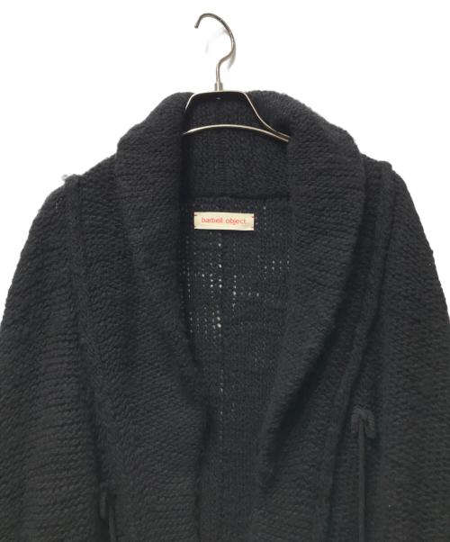 barbell object（バーベルオブジェクト）barbell object (バーベルオブジェクト) lg cardi　bo-24a-n01　 ブラック サイズ:2の古着・服飾アイテム