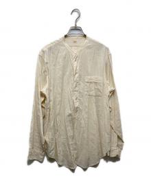Taiga Takahashi（タイガ タカハシ）の古着「Band Collar Shirt」｜ホワイト