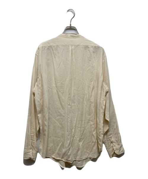 Taiga Takahashi（タイガ タカハシ）Taiga Takahashi (タイガ タカハシ) Band Collar Shirt ホワイト サイズ:16の古着・服飾アイテム