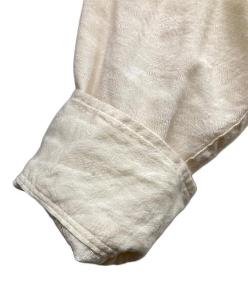 Taiga Takahashi（タイガ タカハシ）Taiga Takahashi (タイガ タカハシ) Band Collar Shirt ホワイト サイズ:16の古着・服飾アイテム