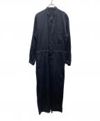 nestrobe confectネストローブ コンフェクト）の古着「UpcycleLino ツイルオールインワン」｜ネイビー