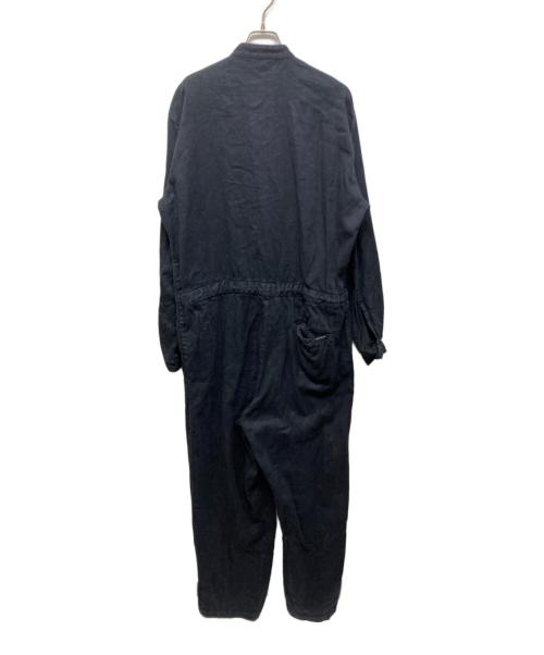 nestrobe confect（ネストローブ コンフェクト）nestrobe confect (ネストローブ コンフェクト) UpcycleLino ツイルオールインワン ネイビー サイズ:4の古着・服飾アイテム