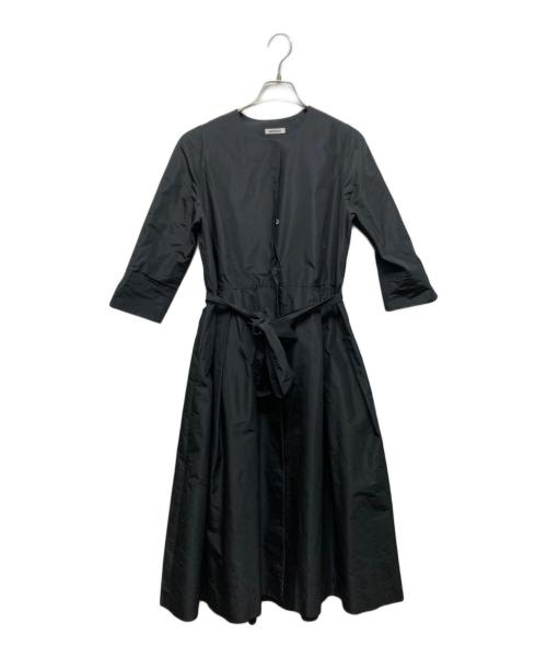 atelier KEISUZUKI（アトリエ ケイスズキ）atelier KEISUZUKI (アトリエ ケイスズキ) ベルテットロングワンピースコート ブラック サイズ:不明の古着・服飾アイテム