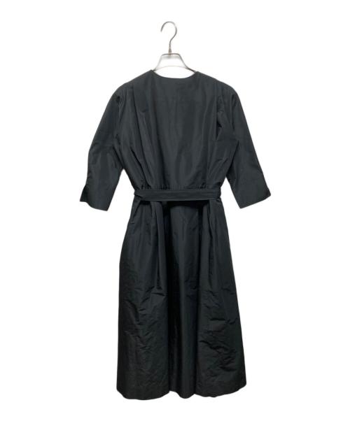 atelier KEISUZUKI（アトリエ ケイスズキ）atelier KEISUZUKI (アトリエ ケイスズキ) ベルテットロングワンピースコート ブラック サイズ:不明の古着・服飾アイテム