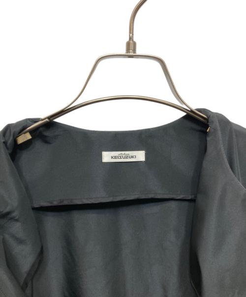 atelier KEISUZUKI（アトリエ ケイスズキ）atelier KEISUZUKI (アトリエ ケイスズキ) ベルテットロングワンピースコート ブラック サイズ:不明の古着・服飾アイテム