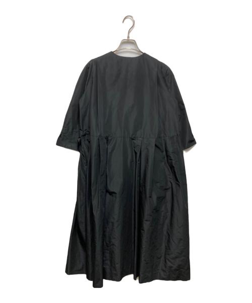 atelier KEISUZUKI（アトリエ ケイスズキ）atelier KEISUZUKI (アトリエ ケイスズキ) ベルテットロングワンピースコート ブラック サイズ:不明の古着・服飾アイテム
