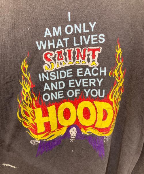 SAINT MICHAEL（セントマイケル）SAINT MICHAEL (セントマイケル) NEIGHBORHOOD (ネイバーフッド) STHD. SS TEE HOOD ブラック サイズ:Lの古着・服飾アイテム