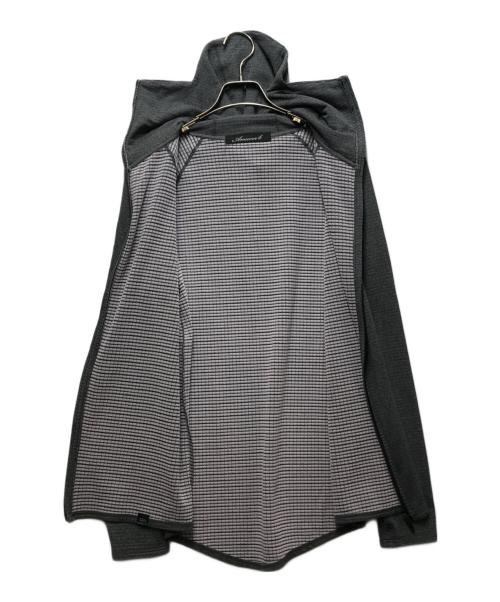 Answer4（アンサーフォー）Answer4 (アンサーフォー) Power Grid Full-Zip Hoodie グレー サイズ:Mの古着・服飾アイテム