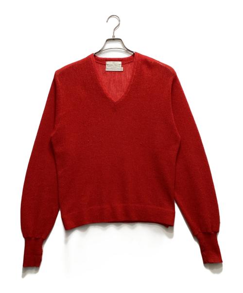 Pebble Beach（ペブルビーチ）Pebble Beach (ペブルビーチ) 60’S アルパカニット レッド サイズ:42の古着・服飾アイテム
