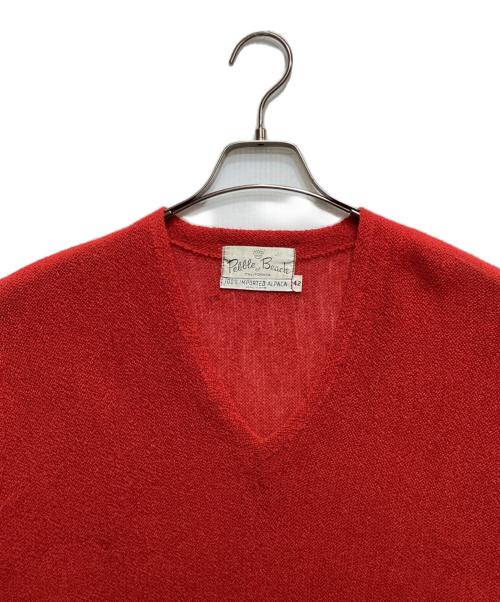 Pebble Beach（ペブルビーチ）Pebble Beach (ペブルビーチ) 60’S アルパカニット レッド サイズ:42の古着・服飾アイテム