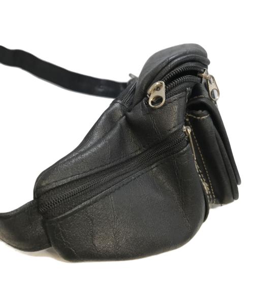 HARLEY-DAVIDSON（ハーレーダビッドソン）HARLEY-DAVIDSON (ハーレーダビッドソン) レザースタッズボディバッグ ブラックの古着・服飾アイテム