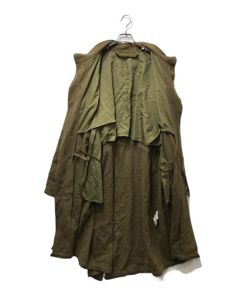 blurhms ROOTSTOCK（ブラームスルーツストック）blurhms ROOTSTOCK (ブラームスルーツストック) 23AW Ramie Wool 65 Coat（ラミーウール65コート）bROOTS23F3 / モッズコート カーキ サイズ:4の古着・服飾アイテム