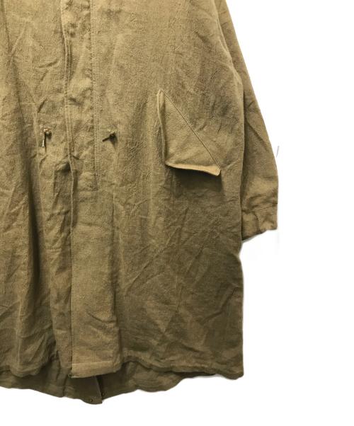 blurhms ROOTSTOCK（ブラームスルーツストック）blurhms ROOTSTOCK (ブラームスルーツストック) 23AW Ramie Wool 65 Coat（ラミーウール65コート）bROOTS23F3 / モッズコート カーキ サイズ:4の古着・服飾アイテム