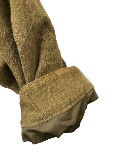 blurhms ROOTSTOCK（ブラームスルーツストック）blurhms ROOTSTOCK (ブラームスルーツストック) 23AW Ramie Wool 65 Coat（ラミーウール65コート）bROOTS23F3 / モッズコート カーキ サイズ:4の古着・服飾アイテム