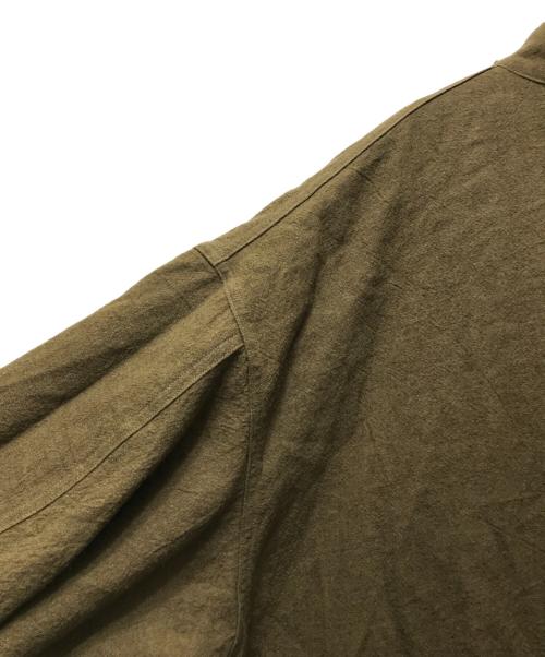 blurhms ROOTSTOCK（ブラームスルーツストック）blurhms ROOTSTOCK (ブラームスルーツストック) 23AW Ramie Wool 65 Coat（ラミーウール65コート）bROOTS23F3 / モッズコート カーキ サイズ:4の古着・服飾アイテム