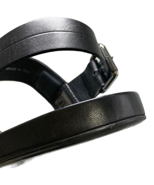 LOUIS VUITTON（ルイ ヴィトン）LOUIS VUITTON (ルイ ヴィトン) Black Flat Sandal ブラック サイズ:9の古着・服飾アイテム