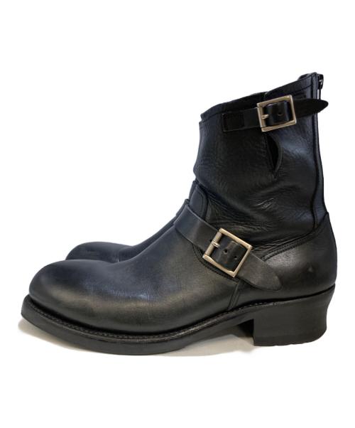 LAD MUSICIAN（ラッドミュージシャン）LAD MUSICIAN (ラッドミュージシャン) エンジニアブーツ ブラック サイズ:44の古着・服飾アイテム