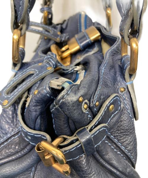 Chloe（クロエ）Chloe (クロエ) ハンドバッグ ブルーの古着・服飾アイテム