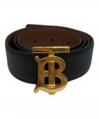 BURBERRYバーバリー）の古着「TBバックルベルト」｜ブラック