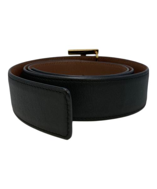 BURBERRY（バーバリー）BURBERRY (バーバリー) TBバックルベルト ブラックの古着・服飾アイテム