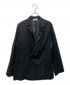 ESTNATIONエストネーション）の古着「シアーダブルテーラードジャケット」｜ブラック