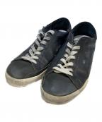 GOLDEN GOOSEゴールデングース）の古着「加工スニーカー」｜ブラック