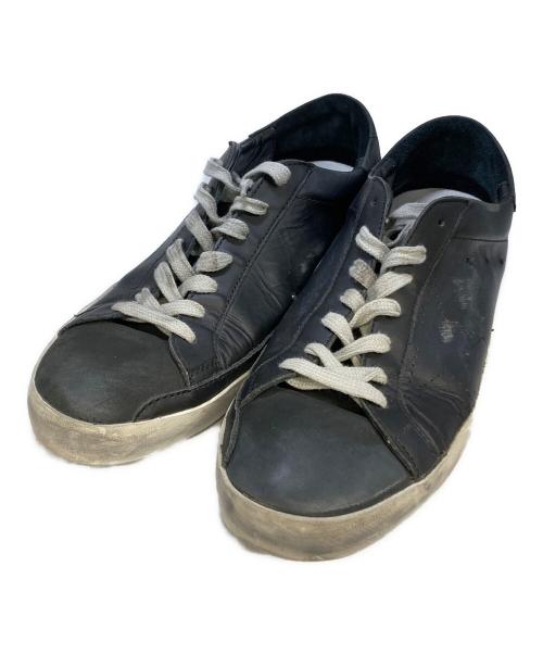 GOLDEN GOOSE（ゴールデングース）GOLDEN GOOSE (ゴールデングース) 加工スニーカー ブラック サイズ:41の古着・服飾アイテム