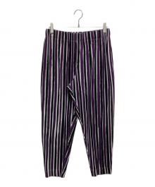 HOMME PLISSE ISSEY MIYAKE（オム プリッセ イッセイ ミヤケ）の古着「テーパードプリーツパンツ」｜パープル