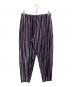 HOMME PLISSE ISSEY MIYAKE（オム プリッセ イッセイ ミヤケ）の古着「テーパードプリーツパンツ」｜パープル